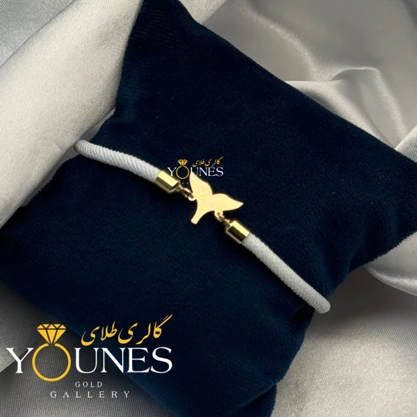 دستبند دم نهنگ وال طلا لیزری